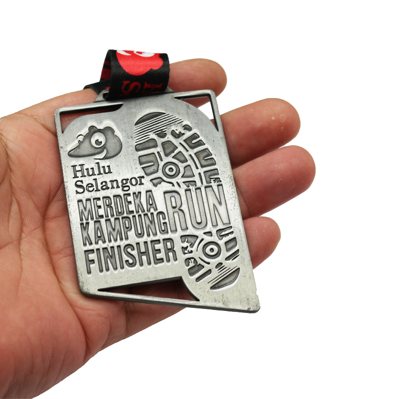 Medallion Running Winner Award Sliver Brass Sports Manufacturer Custom Sports Marathon Running Medal