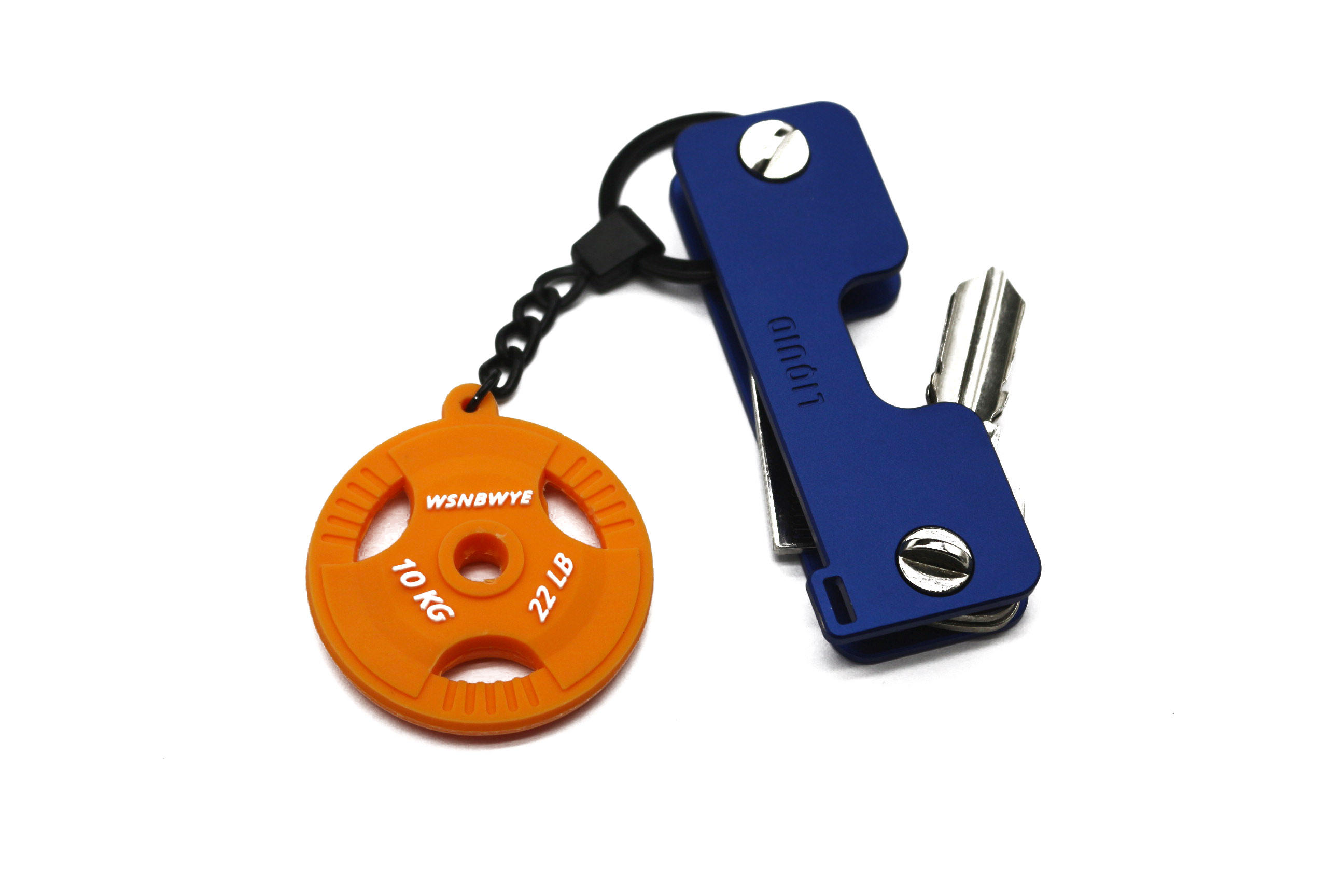 Factory Sales Key Ring Custom Logo Gym Barbell Rubber 2d Soft Pvc Keychain