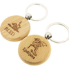 Disc Llavero De Madera Backpack Pendants Logo Custom Designer Blank Engrave Wood Keychain