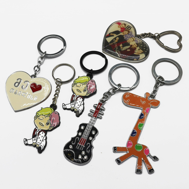 Custom Logo Mini Cute Boy Keyring Zinc Alloy Metal Doll Character Keychain Metal Keychain