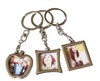 make your own logo metal personality heart shaped key chain metal mini photo frame album keychain custom made