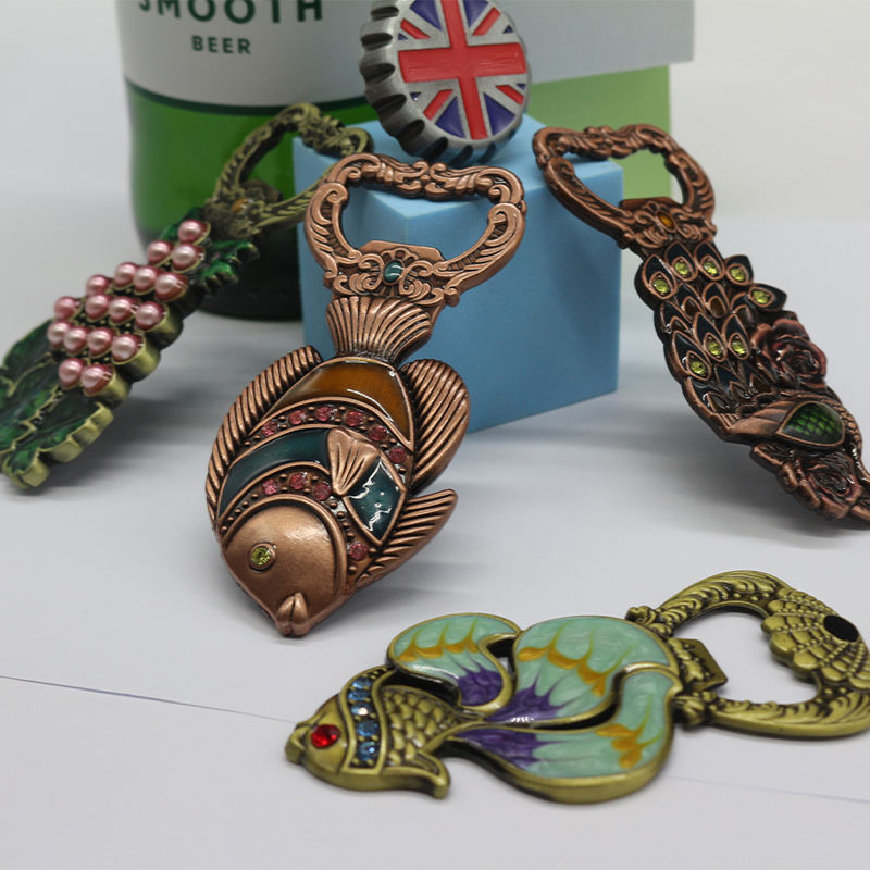 Wholesale No Minimum Custom Tourist Souvenirs Metal 3d Beer Opener Fridge Magnet