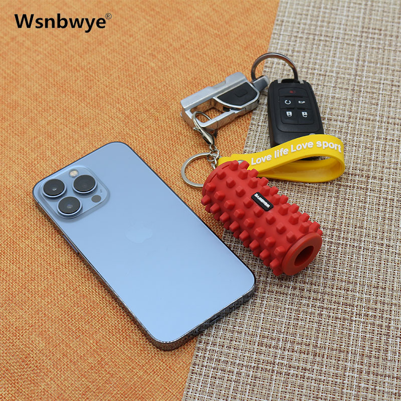 Wsnbwye Foam Roller Coating Gift Anime Fan DIY Business Designer Textured Foam Roller Machinery Massage Keychain