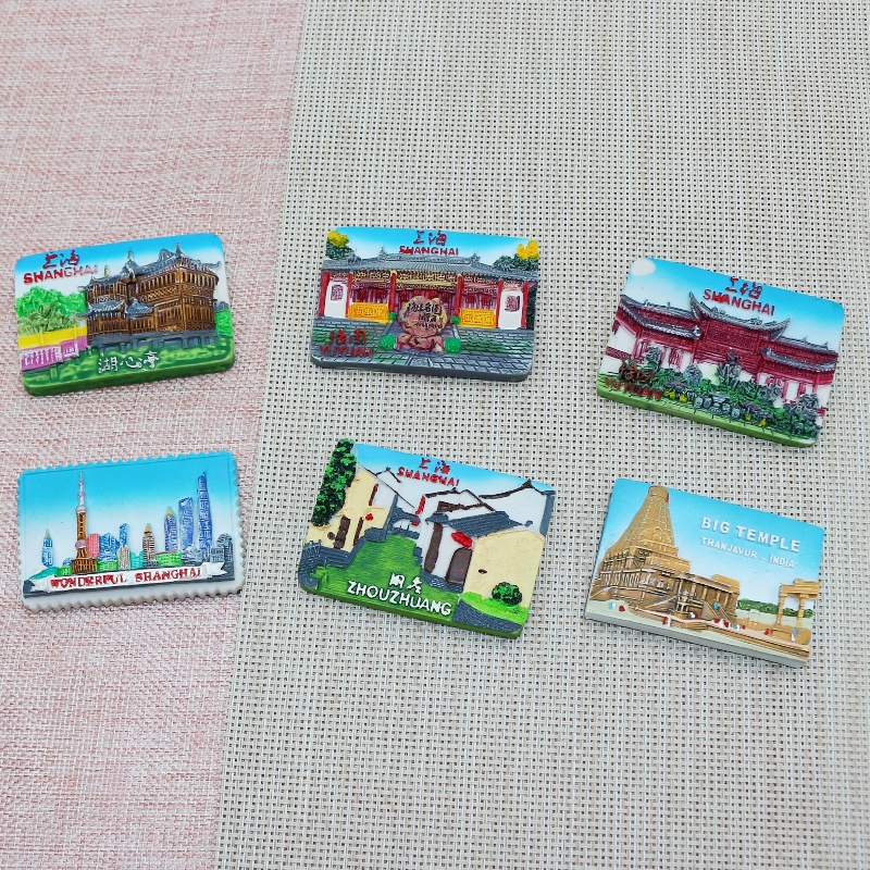 Wsnbwye promotion NFC refrigerator sticker travel personalized refrigerator sticker 3D magnetic strip suitable for refrigerator DIY refrigerator sticker