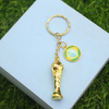 2022 Hot Selling Metal World Cup Valentines Day Gift Keychain Promotional Accessories World Football Cup Key Chain