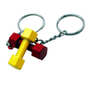 Hot Fashion Metal Keychain Mini Dumbbell Discus Barbell Key Ring Men Key Ring Couple Keyfob Accessories 