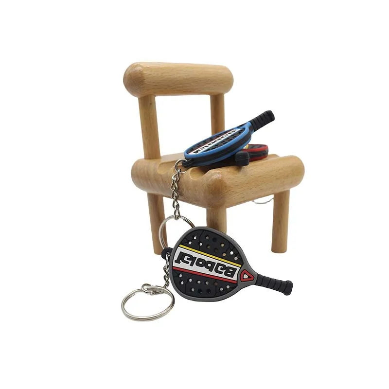 Wsnbwye padel court canopy Gift Anime DIY Rubber Key Chain Cute rubber coveredc shoes padel keychain
