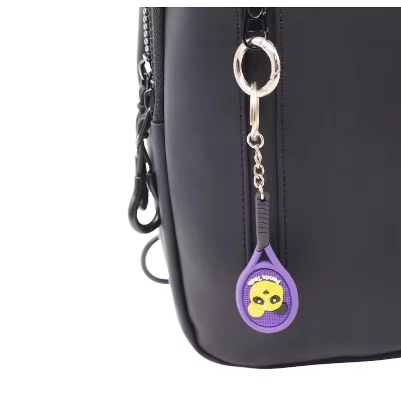 Wsnbwye Racket for Mosquitoes Professional Keychain Gift Sublimation Fan Anime Tennis Camewin Racket Key Chain