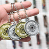 Personalized Blank Metal Keychains Strength Sports Barbell Dumbbell Charm Fashion Jewelry Pendant Keyring Gifts For Man