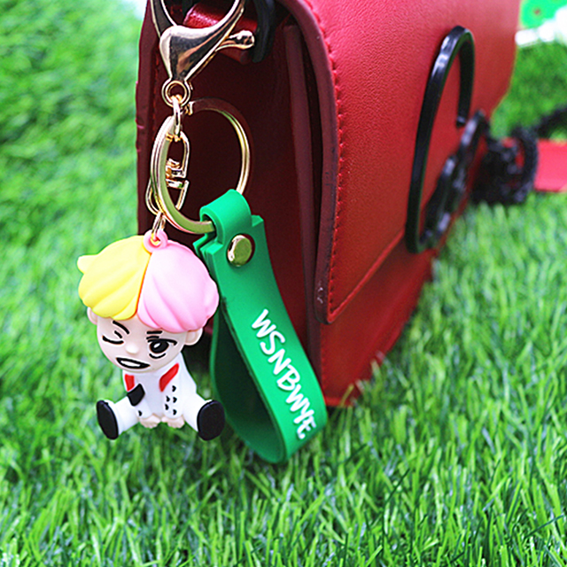 Pvc Kpop Doll Keychain Boy Keyring 3D Anime Character Keychain