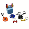 Wsnbwye Steel Weight Stack Plates Llaveros Anime Sublimation DIY CHAVEIRO Weight Plate Keyring Fitness Rubber Key Chain