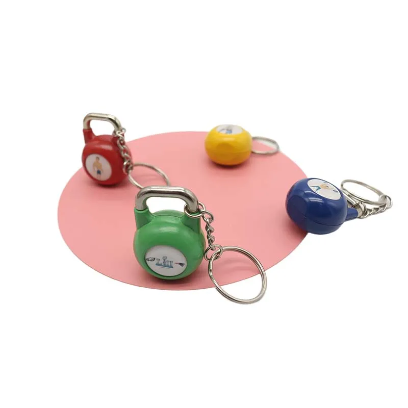 Wsnbwye Stainless Steel Kettlebell Llaveros Anime Sublimation DIY CHAVEIRO Metal Digital Business Card Keychain