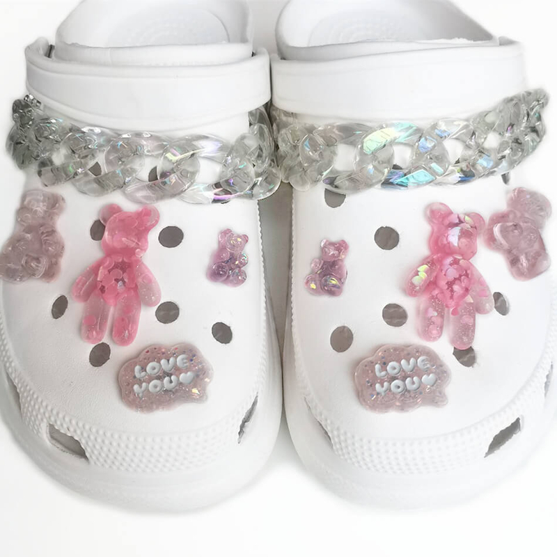 Wholesale Vendor Bear Series Hole Shoes Charms