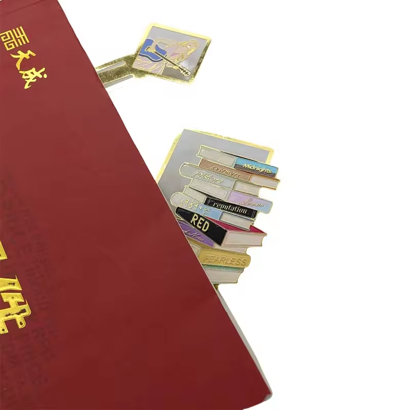 Wsnbwye Brass Bookmark Book Mark Enamel DIY Sublimation Anime 3D Bismillah Metal Floral Magnetic Paperclip Bookmark