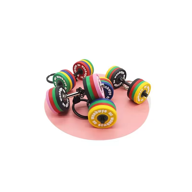 Wsnbwye Gift Anime 1 Pound Dumbbell Weights Fitness Gym Fitness Equipment Adjustable Dumbbell Bar Key Chain