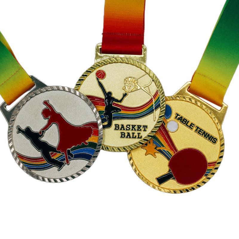 Medallion Running Winner Award Sliver Brass Sports Manufacturer Custom Sports Marathon Running Medal