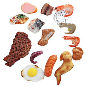 Fridge Magnetic Food Creative For Kids Educational Toys Custom Cheap Soft PVC Rubber 3d Food Fridge Magnet