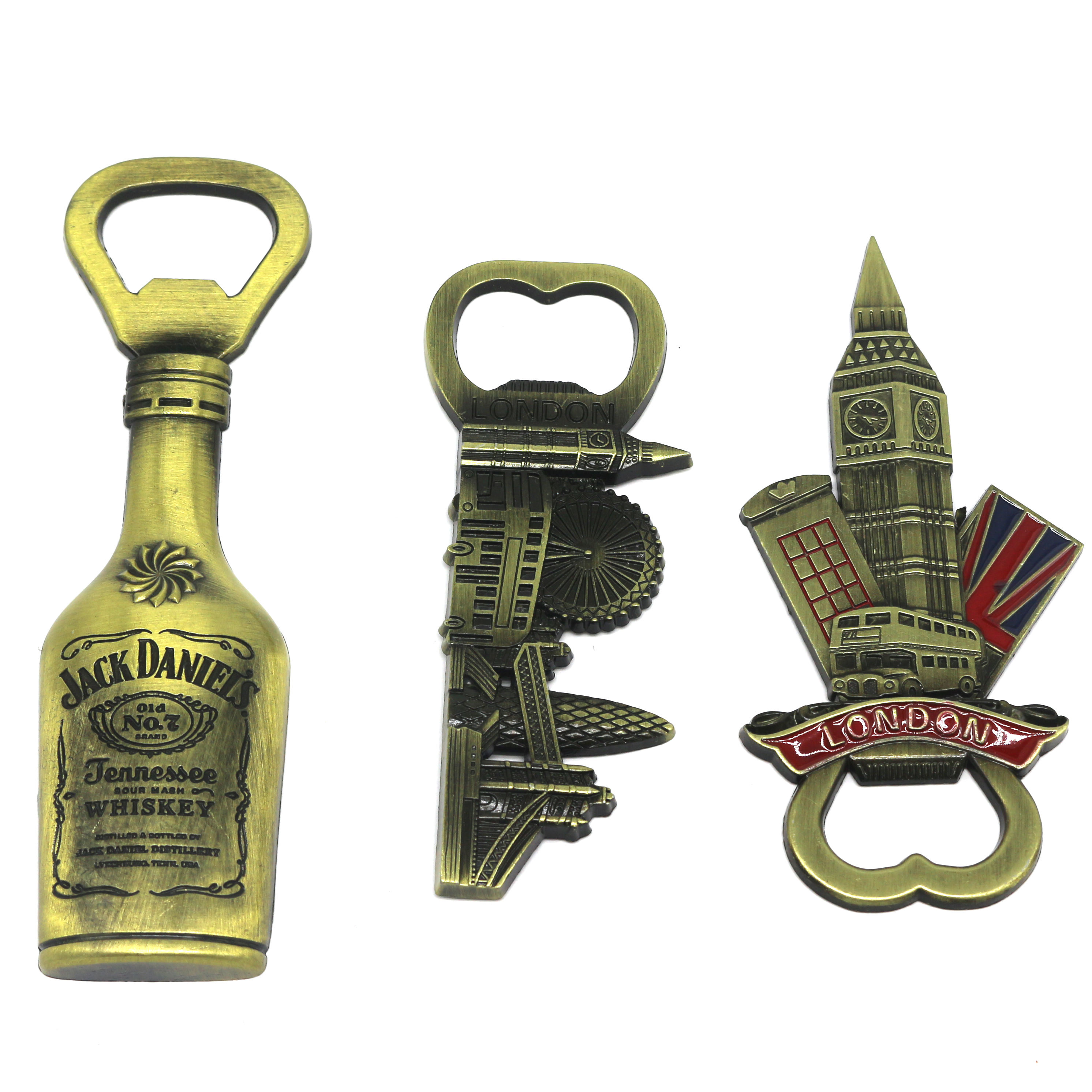 personalized Custom Different Types Shape LOGO Metal Fridge Magnet Manual Beer Bottle Opener
