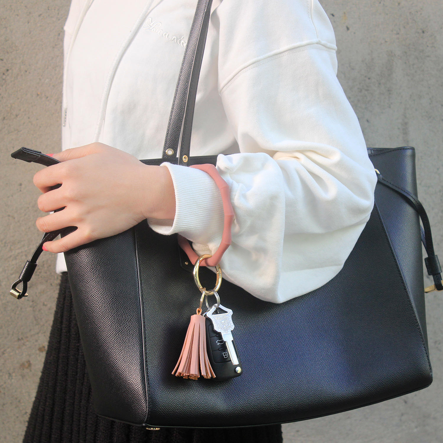 Ladies Key Ring Bracelet Wristlet Keychain Designer Key Ring Bracelet Keychain Wristlet Tassel Keychain Bangle Keyring Wholesale