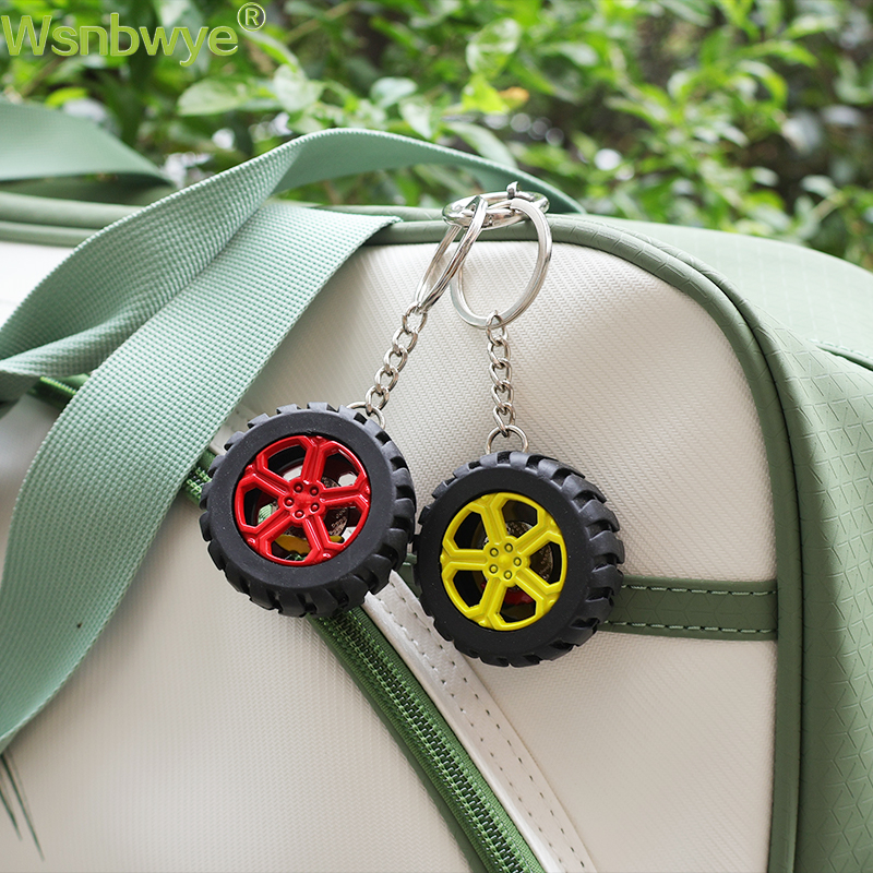 High Quality 3D Soft Customized Designer Color Gift Business Rubber Automobile Tire-shaped Key Ring Wheel Tyre Keyring Rubber Keychain