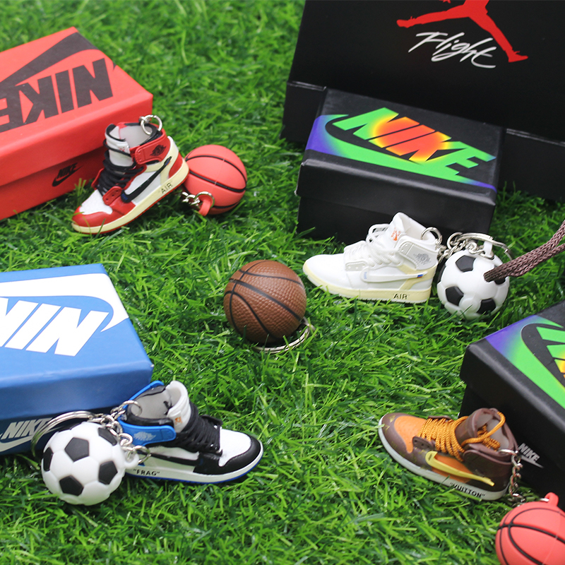 Sneakers Keychain Factory Outlet Mini Keychains Rubber 3d Pvc Soft Cheap Custom Key Chain