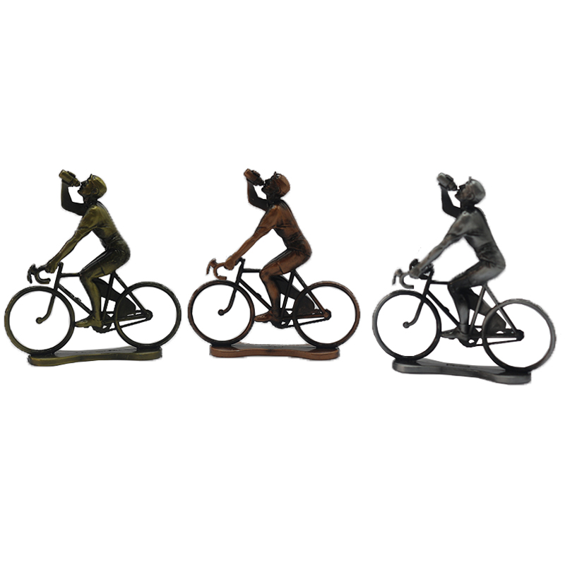Home Decor Handicraft Marathon Running KeyChains Metal Bicycle Ornaments Fitness Key Ring