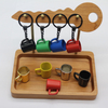 Fashion Souvenir Crafts Coffee Series Mini 3D Coffee Cup Pot Mug Keychain Promotion Gift Metal keychain