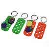 Customizable Logo Wholesale Bulk Low Price PVC Assorted Colour Cute Key Chain Charms Keychains Rubber