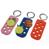 Customizable Logo Wholesale Bulk Low Price PVC Assorted Colour Cute Key Chain Charms Keychains Rubber