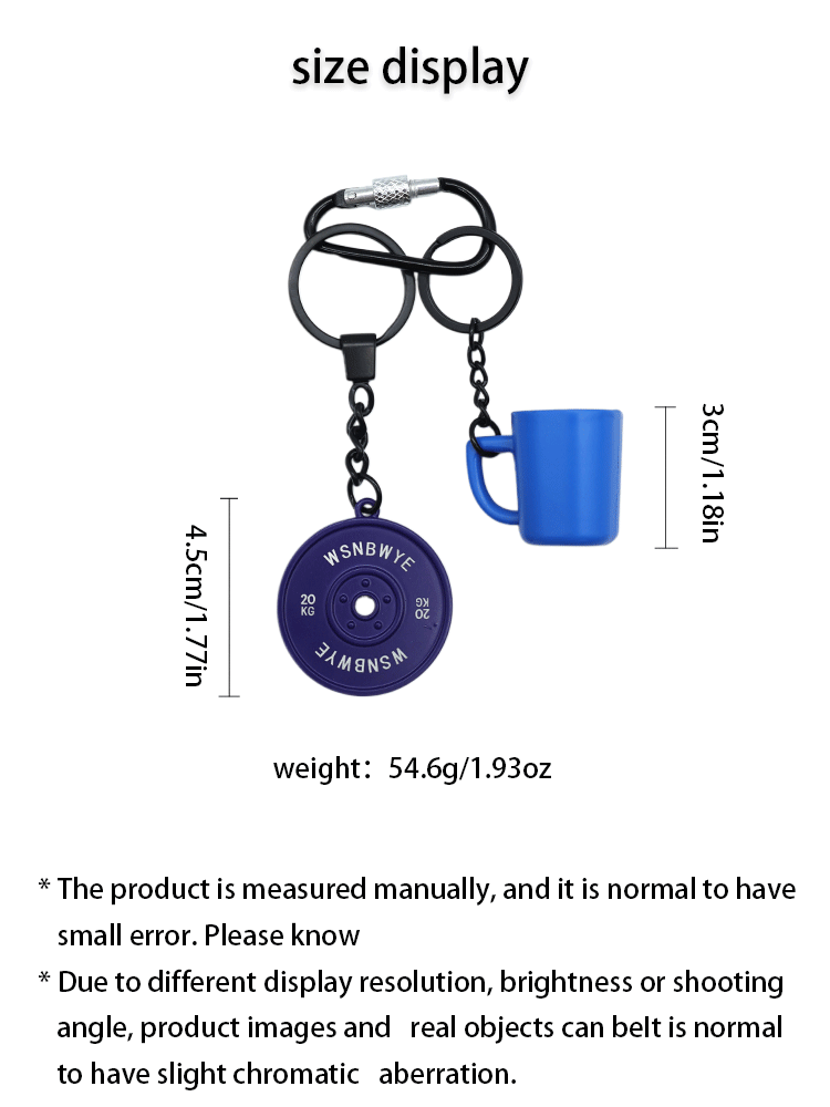 Pink Wholesale Dumbbells Gym 3d Llaveros High Quality Dumbbell Mold Key Chains Kettlebell Dumbbell Strong Keychain