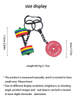  Dumbbells Gym 3d Llaveros High Quality Dumbbell Mold Key Chains Kettlebell Dumbbell Strong Keychain