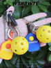 Llaveros Pickleball Paddle Portachiavi 3D Llaveros Souvenir Enamel Pickleball Gifts Pickleball Paddle With Hole Keychain
