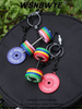  Dumbbells Gym 3d Llaveros High Quality Dumbbell Mold Key Chains Kettlebell Dumbbell Strong Keychain