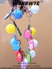 Llaveros Pickleball Paddle Portachiavi 3D Llaveros Souvenir Enamel Pickleball Gifts Pickleball Paddle With Hole Keychain